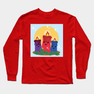 Holiday Candles Long Sleeve T-Shirt